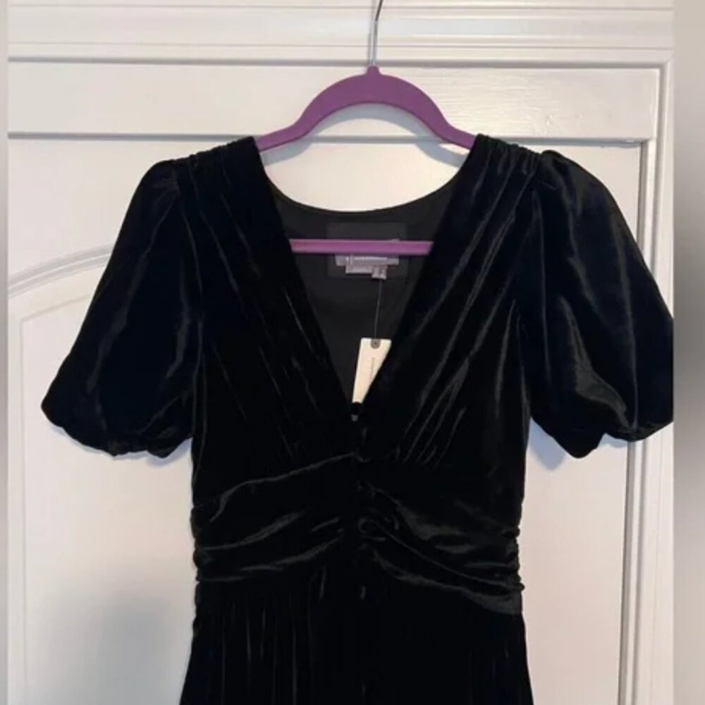 New with tags Anthropologie Katerina Maxi Dress- Black Velvet, Sz 4- Retail $178 - Picture 5 of 12